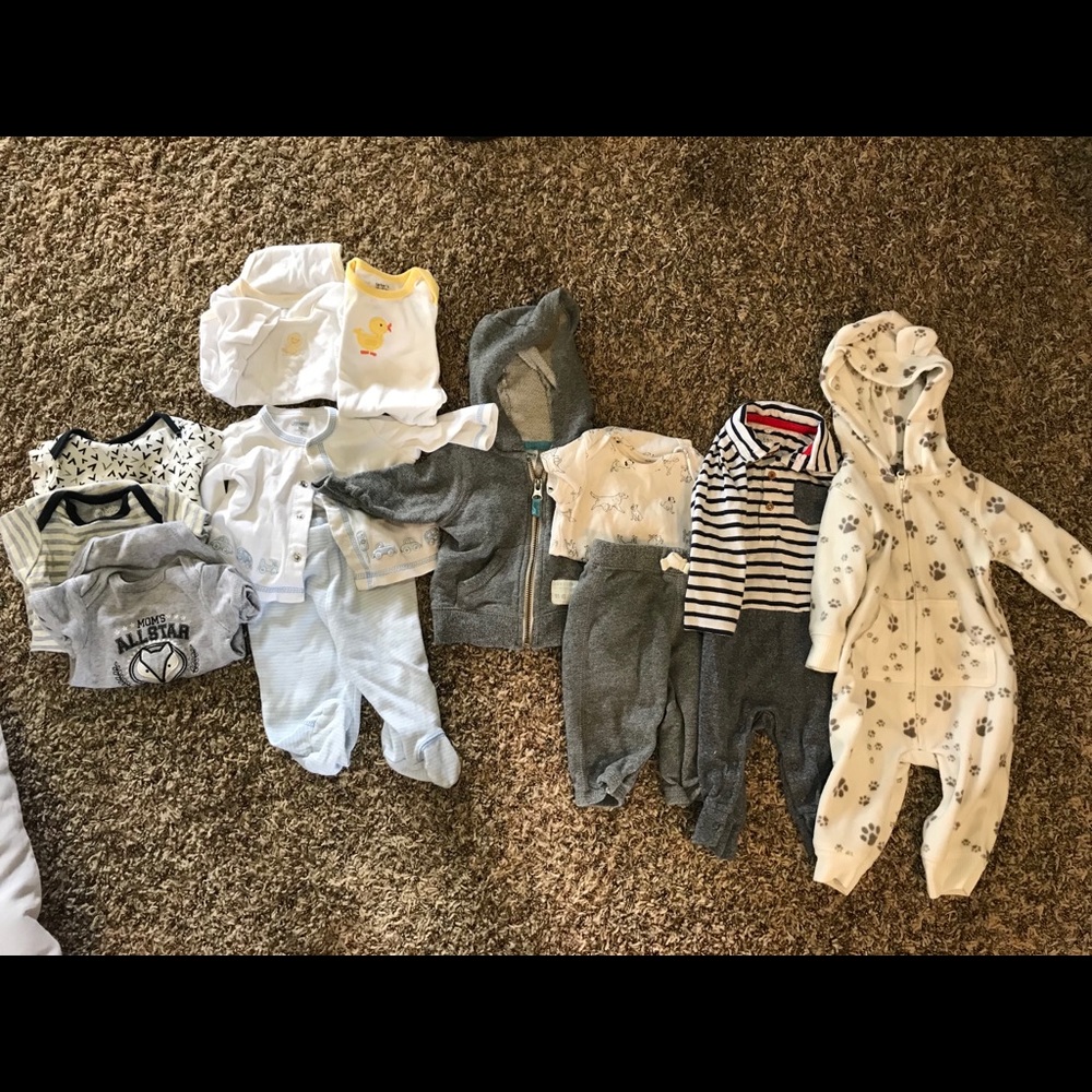 Boys size 0-3 month lot